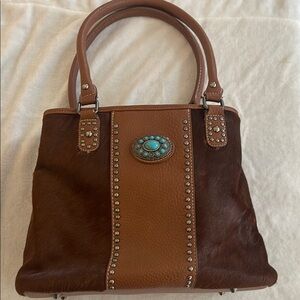 MONTANA WEST TRINITY RANCH western bag cowhide leather